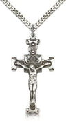 Scrolled Cross Crucifix Pendant
