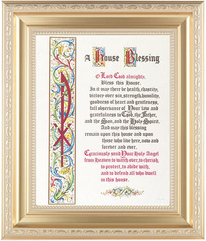 A House Blessing Prayer 8x10 Framed Print Under Glass