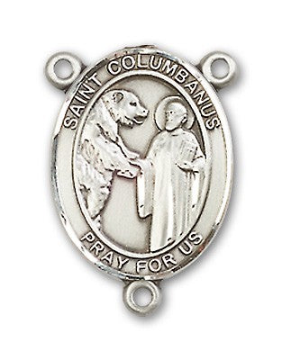 St. Columbanus Rosary Centerpiece Sterling Silver or Pewter