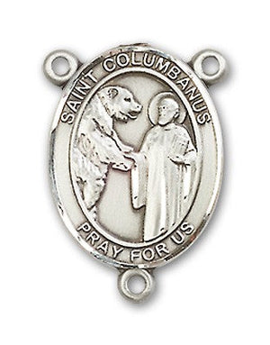 St. Columbanus Rosary Centerpiece Sterling Silver or Pewter