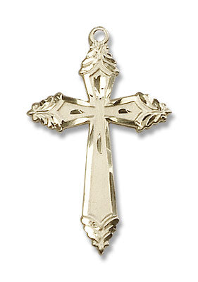 Cross Necklace with Layered Tips
