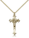 INRI Flared Tip Crucifix Medal