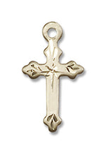 Beautiful Etched Tip Cross Necklace