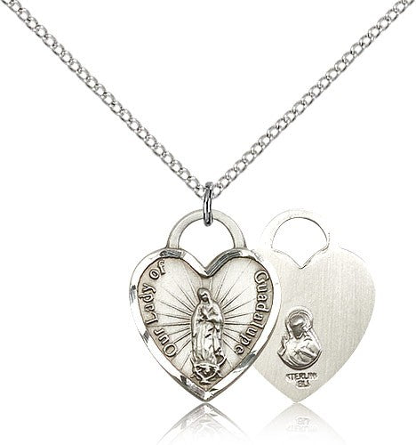 Our Lady of Guadalupe with Heart Medal