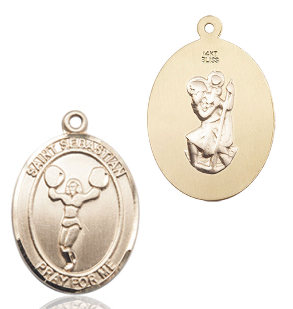 St. Sebastian Cheerleading Medal