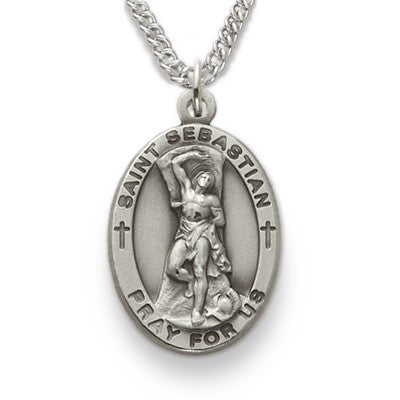 St. Sebastian Sterling Silver Medal