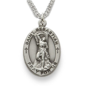 St. Sebastian Sterling Silver Medal