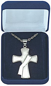 Deacon's Cross Pendant in Sterling Silver