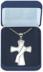 Deacon's Cross Pendant in Sterling Silver