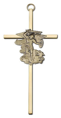 St. Michael Wall Cross 6'
