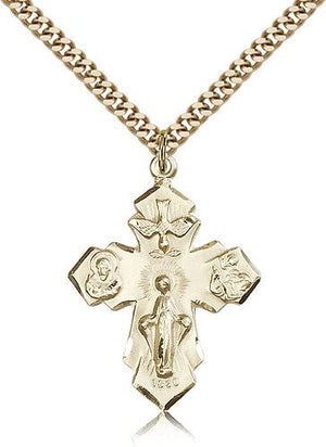 Four Way Medal Necklace