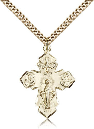 Four Way Medal Necklace