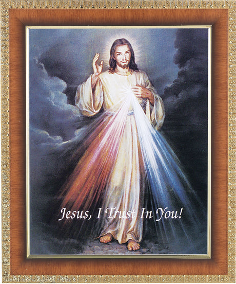 Divine Mercy 8x10 Framed Print Under Glass