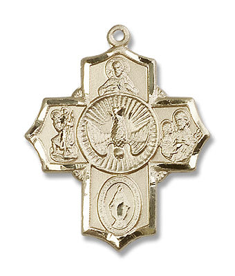 Men's 5-Way Medal with Pointed Tips