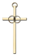 Wedding Rings Cross 4'