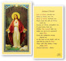 Anima Christi Laminated Prayer Card
