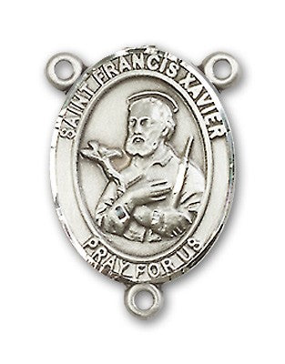 St. Francis Xavier Rosary Centerpiece Sterling Silver or Pewter