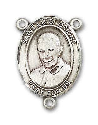 St. Luigi Orione Rosary Centerpiece Sterling Silver or Pewter