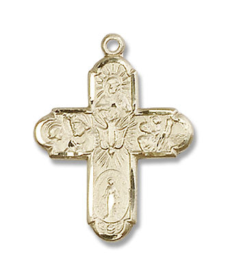 Small Cross Shaped Five-Way Medal