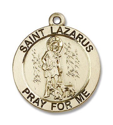 Round Saint Lazarus Medal for Men