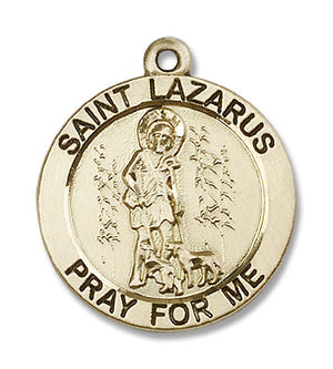 Round Saint Lazarus Medal for Men