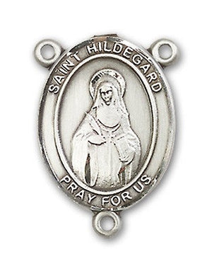 St. Hildegard Von Bingen Rosary Centerpiece Sterling Silver or Pewter