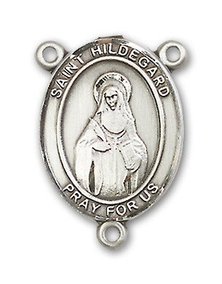 St. Hildegard Von Bingen Rosary Centerpiece Sterling Silver or Pewter