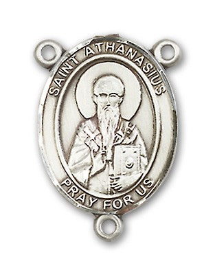 St. Athanasius Rosary Centerpiece Sterling Silver or Pewter