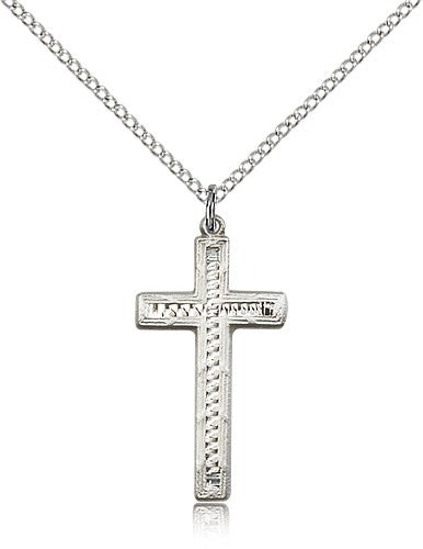 Woven Center Women's Cross Necklace