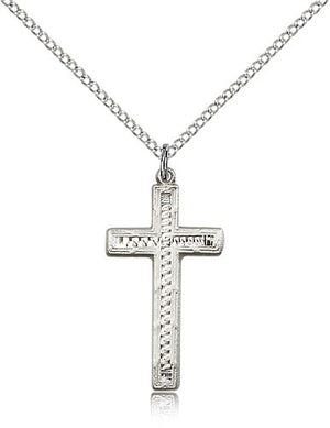 Woven Center Women's Cross Necklace