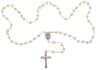 Heart Shaped Pink Glass Bead Baby Rosary