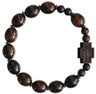 Jujube Dark Wood Rosary Bracelet - 12mm