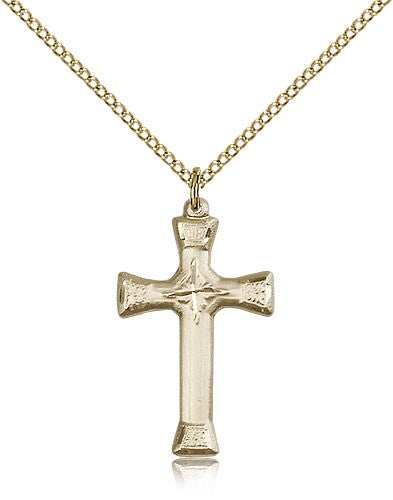 Women's Flared Tip Cross Pendant