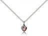 Infant Size Enamel Center Miraculous Heart Medal