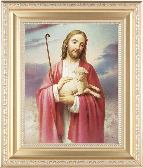 Jesus the Good Shepherd 8x10 Framed Print Under Glass