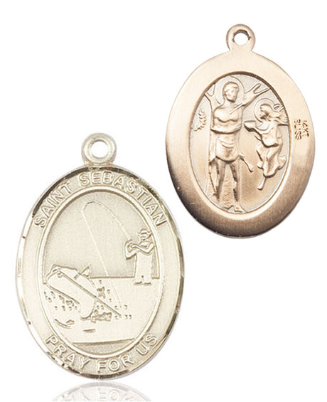 St. Sebastian Fishing Patron Saint Medal