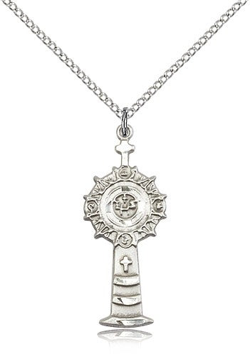 Child Size Heart End Crucifix Necklace