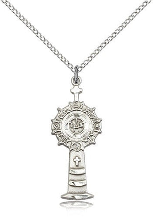 Child Size Heart End Crucifix Necklace
