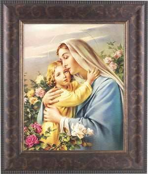 Madonna and Child in the Garden 8x10 Framed Print Under Glass
