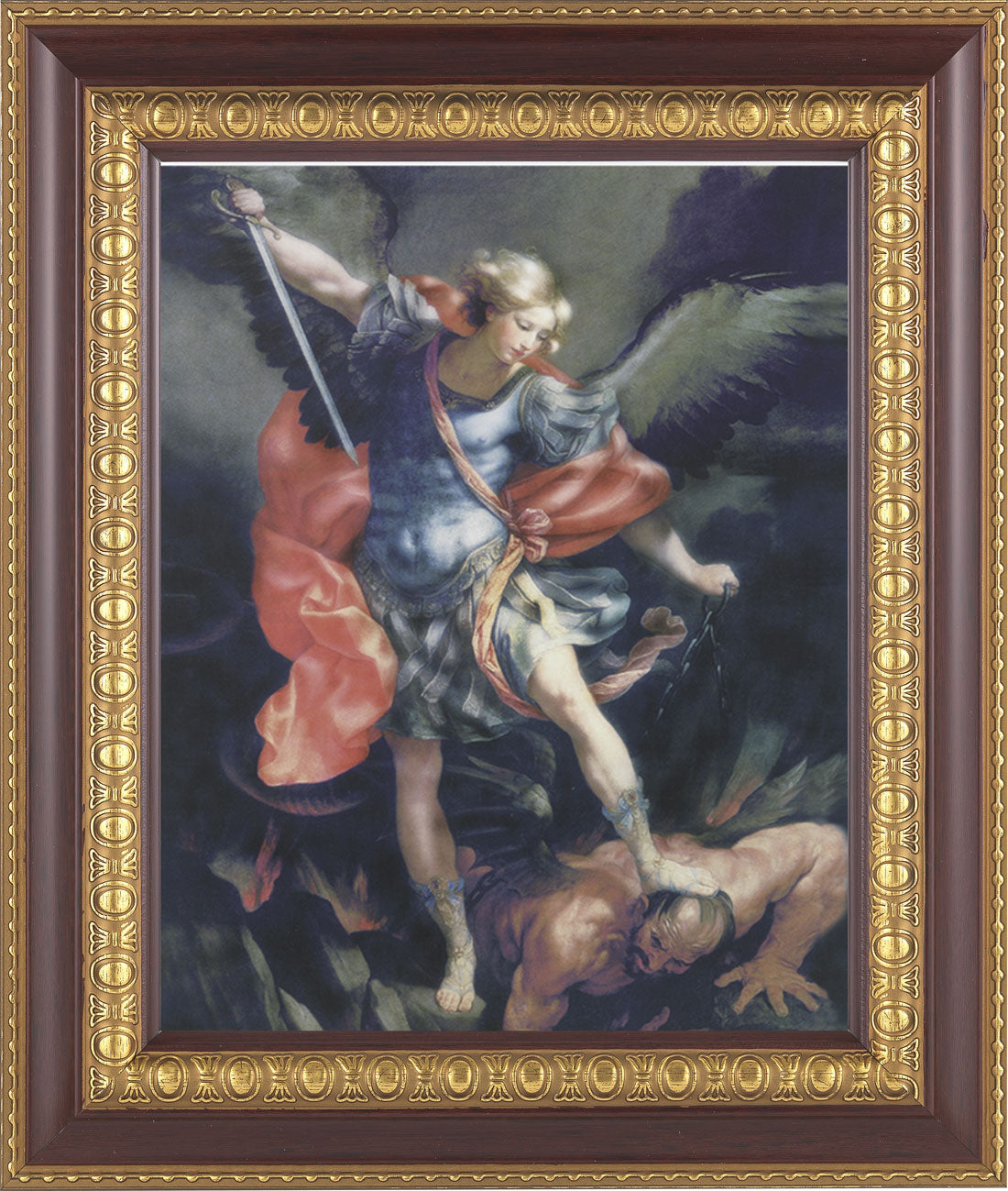 St. Michael 8x10 Framed Print Under Glass