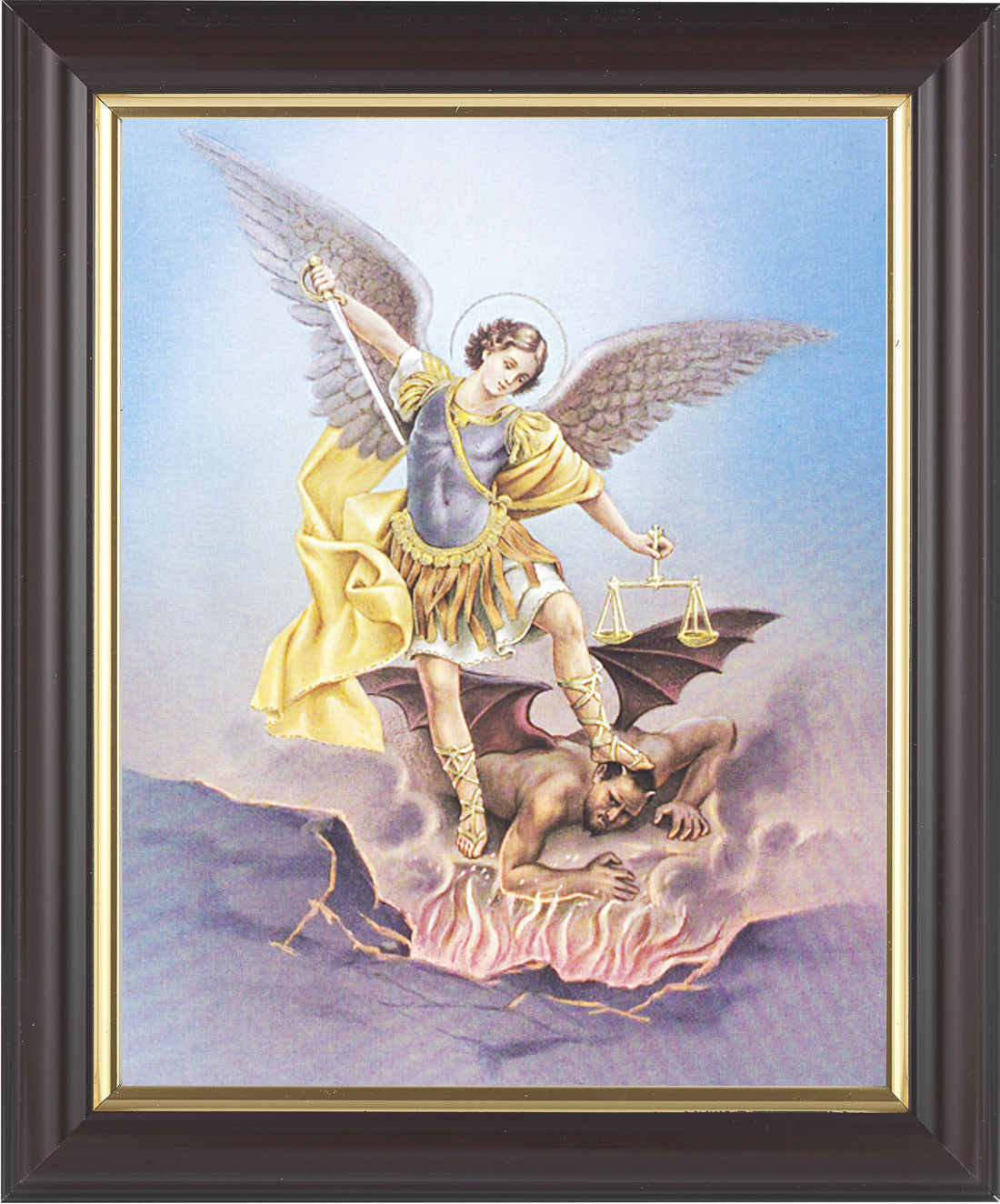 St. Michael 8x10 Framed Print Under Glass