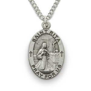 St. Rita Sterling Silver Medal