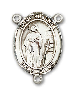 St. Susanna Rosary Centerpiece Sterling Silver or Pewter