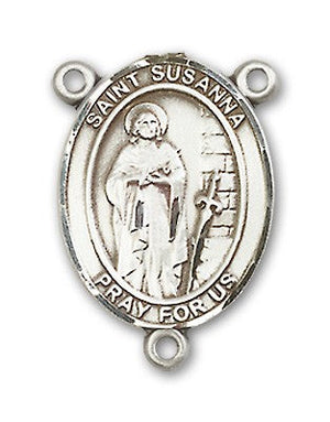 St. Susanna Rosary Centerpiece Sterling Silver or Pewter