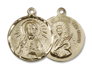 Scapular and Our Lady of Mount Carmel Necklace for Men