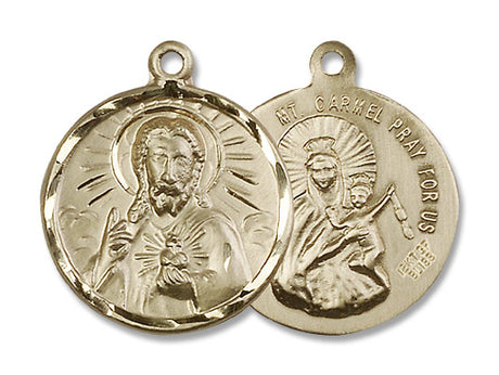 Scapular and Our Lady of Mount Carmel Necklace for Men