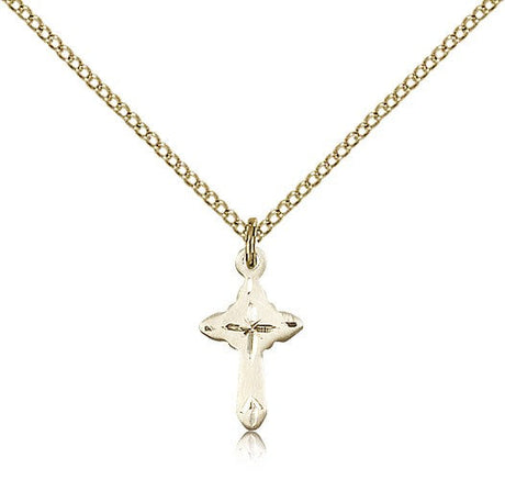 Etched Cross Pendant
