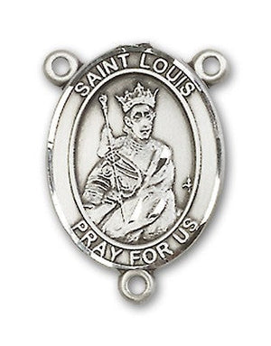 St. Louis Rosary Centerpiece Sterling Silver or Pewter