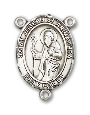St. Joseph of Arimathea Rosary Centerpiece Sterling Silver or Pewter