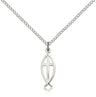 Ichthus Fish with Cross Pendant for Women